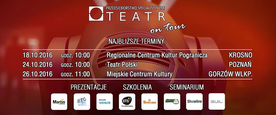 Teatr on tour - Październikowe prezentacje i szkolenia