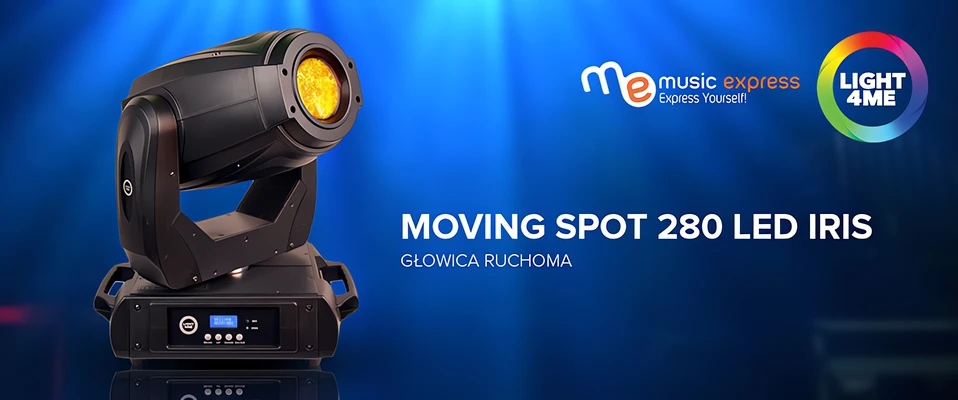 Light4Me Moving Spot 280 - Nowoczesna głowica w dobrej cenie