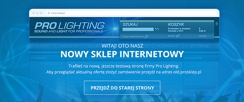 Pro Lighting: Rusza odświeżona wersja www.prosklep.pl