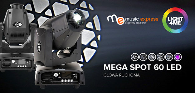LIGHT4ME: Uniwersalny MEGA SPOT 60 LED już dostępny
