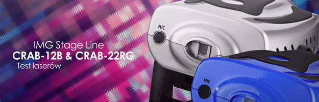 Test mini laserów IMG Stage Line: CRAB-12B i CRAB-22RG