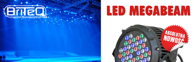 LED MEGA BEAM z 25% większą mocą świetlną