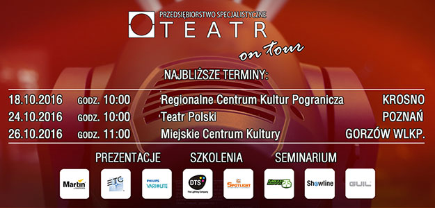 Teatr on tour - Październikowe prezentacje i szkolenia