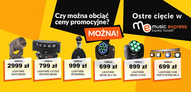 Ostre cięcie w Music Express - Promocja dla oświetleniowca
