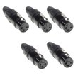 Admiral Wtyk XLR 3-pin żeński, 5 sztuk - zdjęcie 1