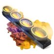 EVOLIGHTS LUMEN ROTO 0 ruchomy efekt oświetleniowy LED DMX nieskończona rotacja 4x40W WW COB + 220x0,2W RGB efekt ring efekt tła 2x uchwyt montażowy o - zdjęcie 1