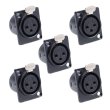 Admiral Wtyk XLR (panelowy) 3-pin żeński, 5 sztuk - zdjęcie 1