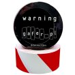 Gafer Warning Taśma klej czerwono-biała 50mm x 33m - zdjęcie 1