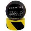 Gafer Warning Taśma klej czarno-żółta 50mm x 33m - zdjęcie 1