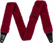 Fender 0990642025 Poodle Plush RED Pasek do gitary - zdjęcie 1