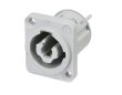 Neutrik NAC3MPXXB gniazdo PowerCon tablicowe szare - zdjęcie 1