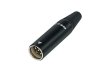 Rean RT3MC-B złącze mini XLR 3-pin męskie - zdjęcie 1