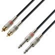 Adam Hall Cables 3 STAR TPC 0100 2 x RCA 2 x Jack mono 1m - zdjęcie 1