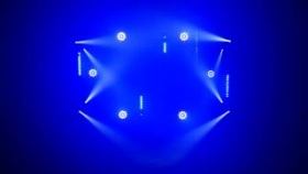 światła dj disco Fractal Lights - Show MINI LED GOBO DOUBLE LED SPOT BAR LED 24x3W  PAR LED 9x10W